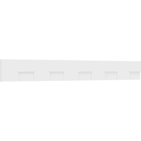 Ekena Millwork Monroe Architectural Grade PVC Dentil Trim w/Backplate, 9"H x 1"P x 90"L DENP09MNR01